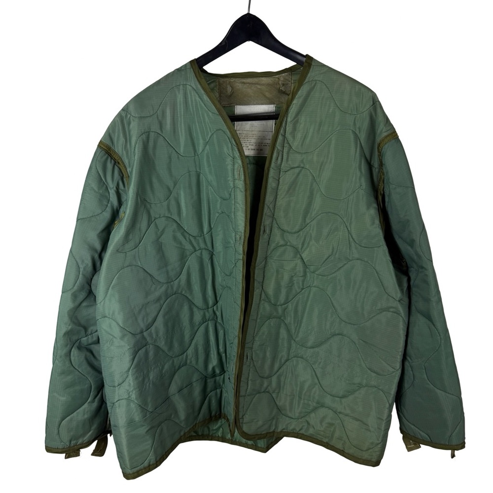 Vintage 1980s Military Cold Weather Army Quilted Liner Jacket Size 2XL